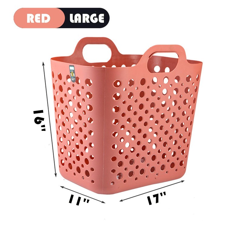 BANEBOR Portable Laundry Hamper with Handles - Foldable Rectangle Clothes