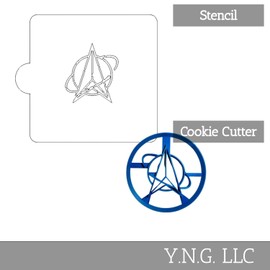 INSPIRED BY US SPACE FORCE STENCIL AND COOKIE CUTTER DECORATING SET MADE IN USA LSC3428