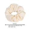 FAMEZA Satin Silk Hair Elastic,Women Fluffy Soft Silk Hair Scrunchies