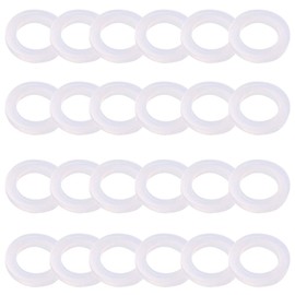 SDTC Tech 24-Pack Leak Preventing Silicone Gaskets Shower Hose Washers for Standard 3/4 Inch Garden Hose Fittings (0.95" x 0.63" / OD x ID)