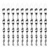 Tapix Bird Repellent Reflective Scare Rods Hanging Spiral 11 Inch
