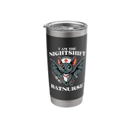 I Am The Nightshift Batnurse International Nurse Day Stainless Steel Insulated Tumbler