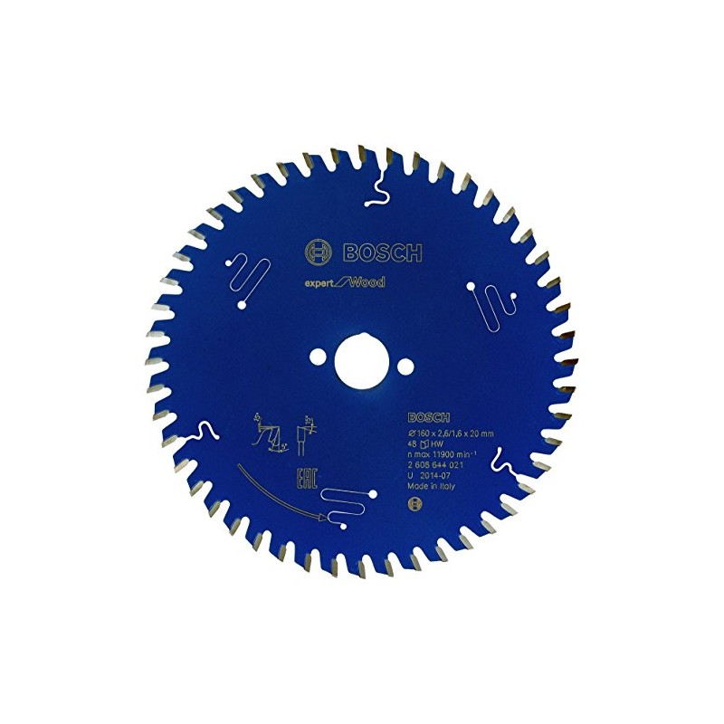 Bosch 2608644021 48T "Expert" Circular Saw Blade for Wood, Blue,