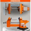 AV Steel 4-1/2" Bench Vise with 240° Flexible Swivel Locking