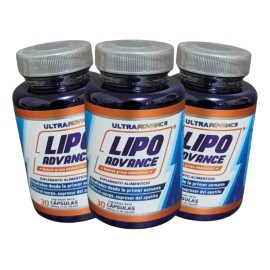 Ultra Advanc3 Con Forskolina Lipo Advance  30caps 3 Piezas