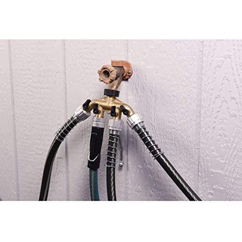 Yardsmith Brass 4-Way Restricted-Flow Water Shut-Off