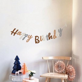 Brown Boho Happy Birthday Banner, 6.5 ft, DIY | Birthday Decorations | Happy Birthday Sign for Birthday Decor, Backdrop | Birthday Banner for Women, Kids | Colorful Birthday