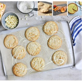 Non- Stick Baking Parchment Paper with Cutterbox Oven Safe Premium Quality Greaseproof Bakery Paper – 300mm x 50m