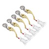 5pcs Metal VIB Fishing Lure Professional Rotating Sequins Lure Bait