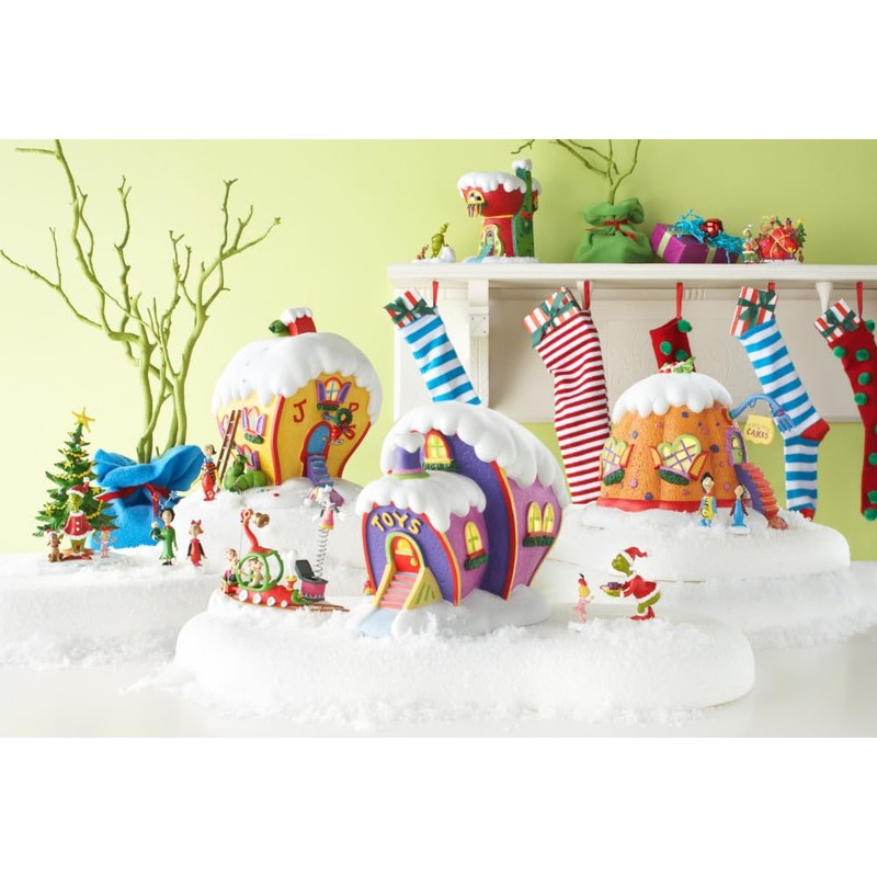 Department 56 Iron, Plastic Resin Grinch Village Who's with their