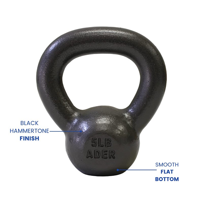 Ader 5lb x 6pcs Premier Kettlebell Set