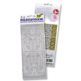Folia 1210 6 1223 027 Relief Stickers All Year Round 10 Sheets, Multicoloured, 20 x 12.5 x 0.3 cm