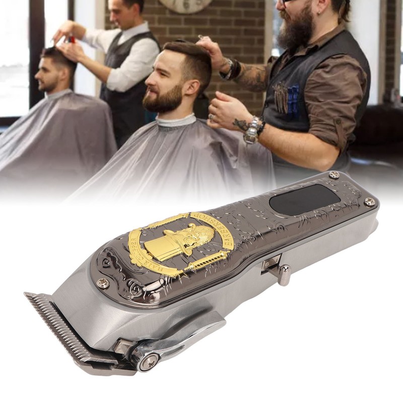 Electric Hair Trimmer Barber Shop Retro Hair Clippers Kit Digital