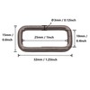 BIKICOCO Metal Rectangle Ring Buckles Square Strap Webbing Belt Rings
