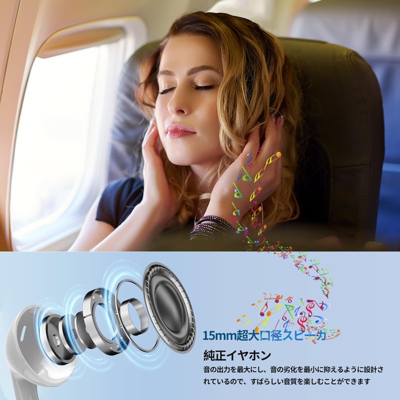 Earphones, Wired Earphones, 3.5mm Jack, HIFI Sound Quality, Volume Control,