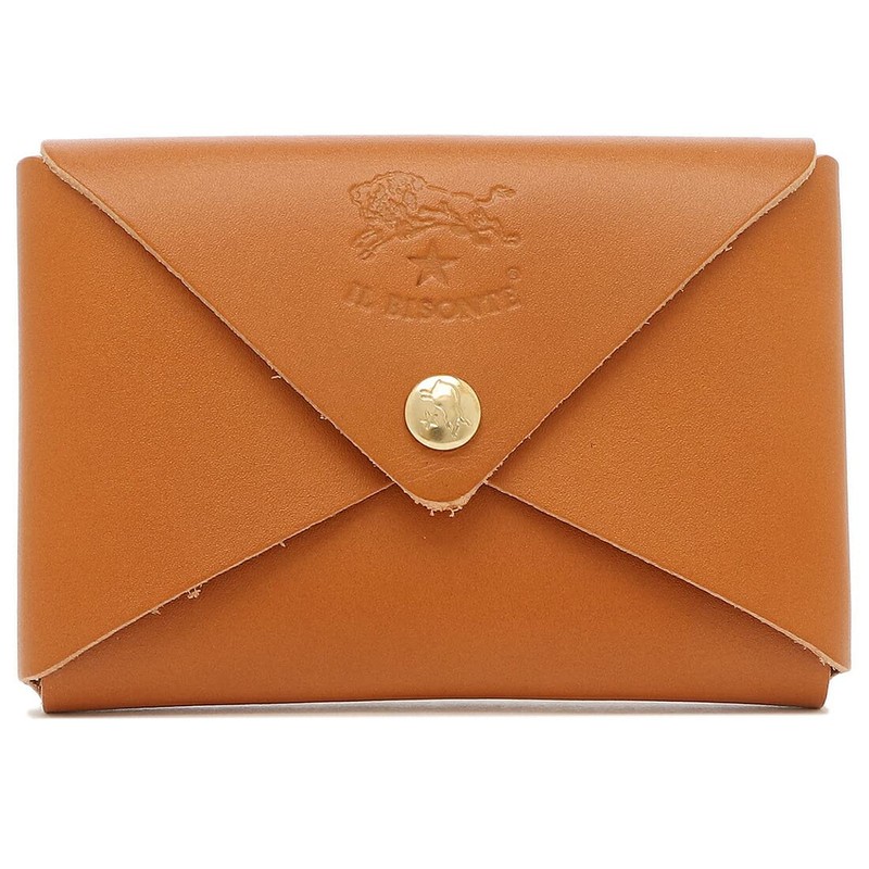 IL BISONTE SCC031PG0001 SCC031PG0012 Card Case, Men's, Women's, (4) CARAMEL(CA101B)
