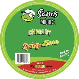 Sapo's Miches Chamoy Rim Dip - Tamarind Candy Sauce for Drinks, Micheladas & Cocktails, 8 oz (Spicy Lime)