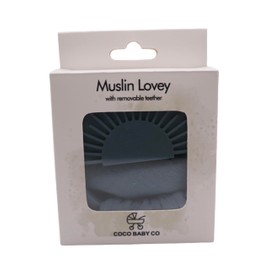 COCO BABY CO Lovey Security Blanket - Muslin Baby Girl Lovey & Boy Lovie, Security Blanket, Essential Baby Gear, New Born Gifts - Teether, Soother, Unisex, Neutral, Versatile, Boho, Travel Size