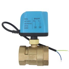 2 Wires - 2 Way motorised Valve 2-Port NC 220v Motorized Ball Valve Normally Closed - Electric Ball Valve 1/2 3/4 1 1-1/4 1-1/2 2 inch (DN15-1/2 inch)