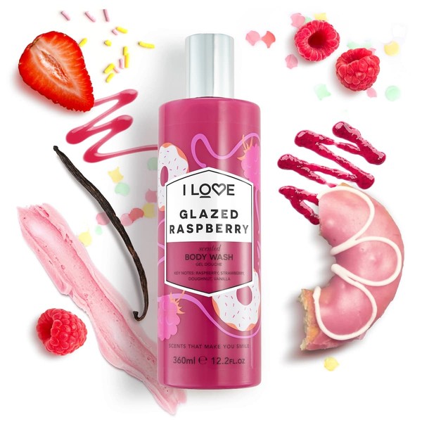 I LOVE Glazed Raspberry Bodywash, 360ml