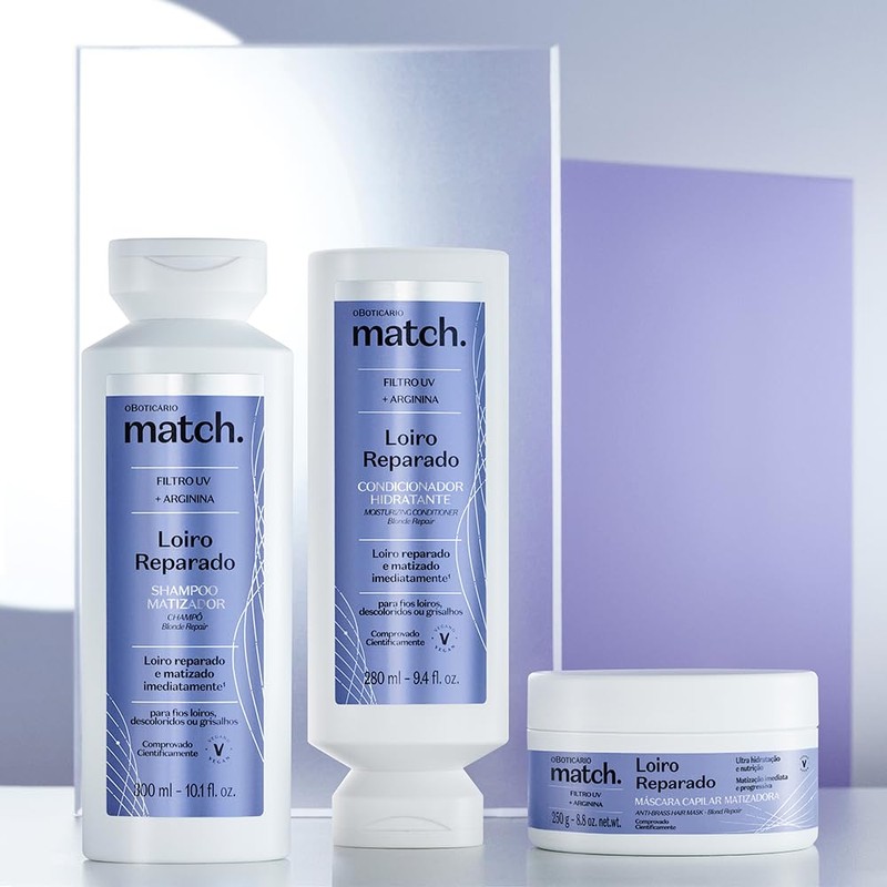 OBOTICARIO MATCH SHAMPOO LOIRO RAPARADO 10.1 fl oz (300 ml)