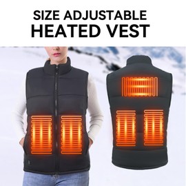 Heated Vest for Men Women without Battery Pack, Lightweight USB Heating Vest, Heated Jacket for Winter Warm XL Size