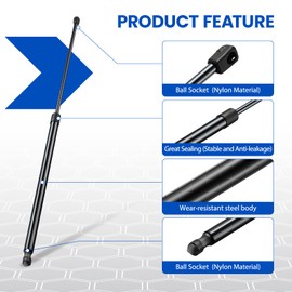 SYKRSS C16-15953 36" Gas Strut, 100Lbs/445N Lift Support, Gas Spring for Heavy Duty Lid Trap Door Snowmobile Sled Trailer Tonneau Cover,Truck Bed Cover,Camper Shell Replacement, 2-Piece Set (C1615953)