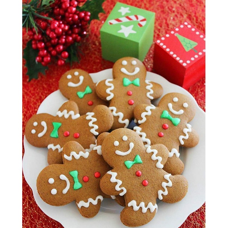 Gingerbread Man Cookier Cutters 5-Piece Happy Gingerbread Man Cookie Cutter