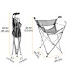 Walking Stick Chair Seat - Folding Camping Cane Portable Stool