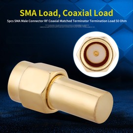 Coaxial Terminators, 5pcs SMA Male Connector RF Coaxial Matched Terminator Termination Load 50 Ohm 2W