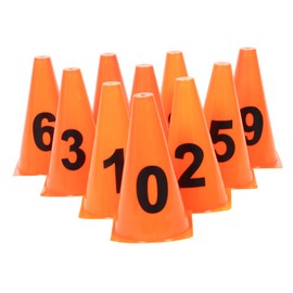 HONMEET 1 Set Agility Training Cones Soccer Cones for Sports Drills Skating Durable Windproof Markers for Football Basketball Outdoor Activities