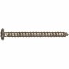 Hillman #14 x 1-1/2-Inch Stainless Steel Pan Head Phillips Sheet Metal Screws 3-Pack
