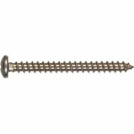 Hillman #14 x 1-1/2-Inch Stainless Steel Pan Head Phillips Sheet Metal Screws 3-Pack