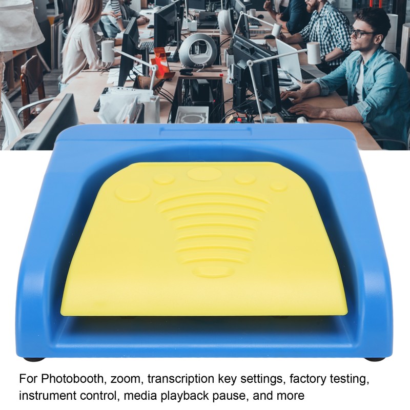 Single Foot Switch Pedal Wireless Wired USB Two Connection Mode