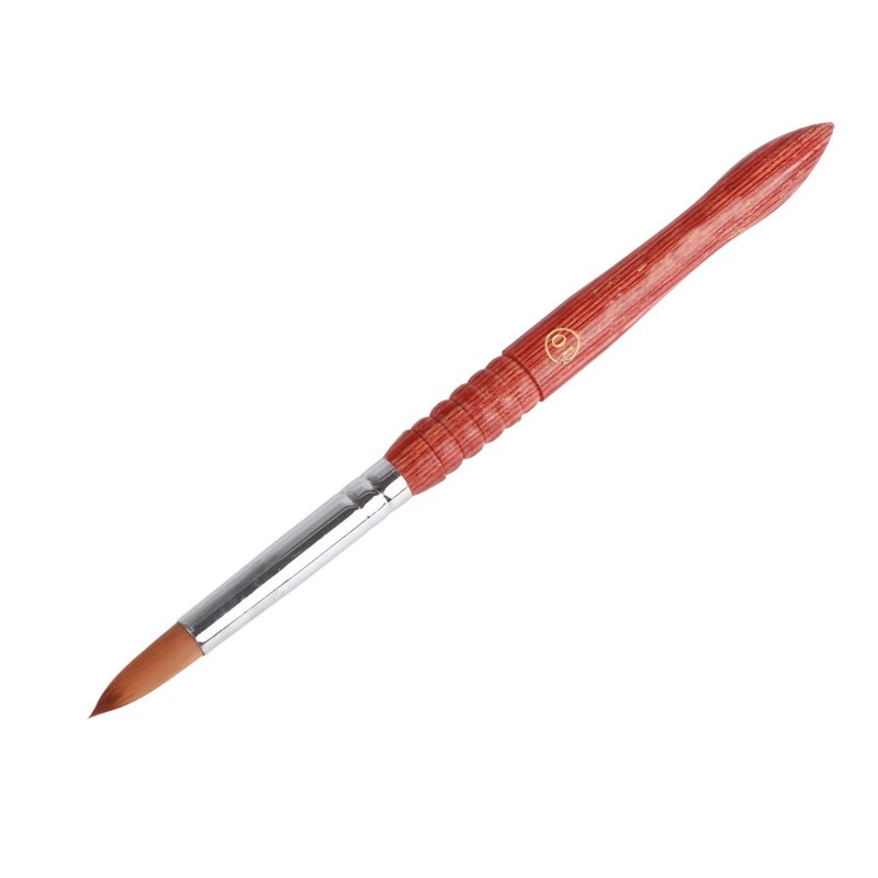 Professional Flexible Hair Nail Art Brush Rosewood Handle Crystal Pen