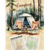 Ultimate Camping Hiking Gear Accessories Equipment Checklist -Laminated & Double