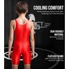 Exxact Sports Plain Youth Wrestling Singlet For Boys, Premium Powerlifting