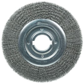 Weiler 06160 10" Medium Face Crimped Wire Wheel , .014" Steel Fill, 2" Arbor Hole, Made in the USA