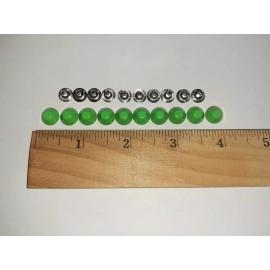 Unbranded 10PCs Green Bucket Mushroom Studs Rivet Back Clothes Handbag Leather Craft DIY