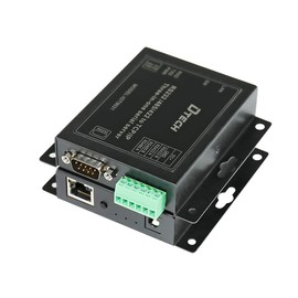 DTECH Serial to Ethernet Converter Adapter RS232 RS422 RS485 to TCP IP Device Server Supports DHCP DNS Modbus RTU/TCP 10/100M Power Over Ethernet POE