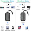 2025 Upgraded Pro Bluetooth 5.4 Transmitter Receiver,2-in-1 Airplane Wireless Adapter