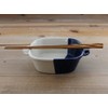 minoruba（ミノルバ）グラタン皿 正角 バイカラー 耐熱皿 角皿 カフェ食器 (グレー)