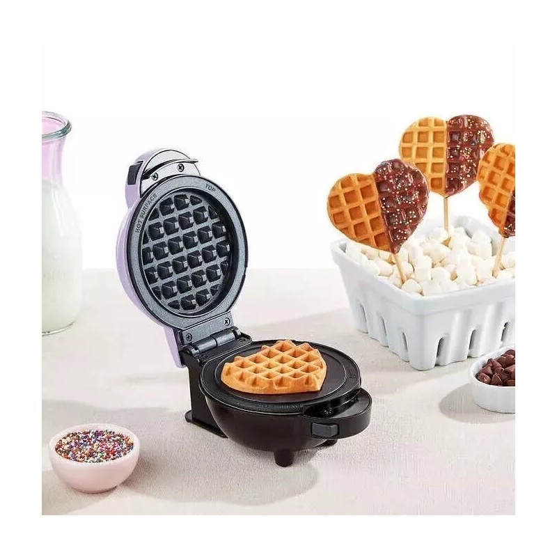 Dash Multi-Plate Mini Waffle Maker 7 removable Plates Recipie guide
