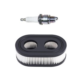 593260 Air Filter with Pre Filter and Spark Plug Fits for B&S 725EX 625EX 575EX 550EX 525EXI Engines, Air Filter Parts for Toro Recycler 22 and Troy Bilt Lawn Mower (2 Pack)