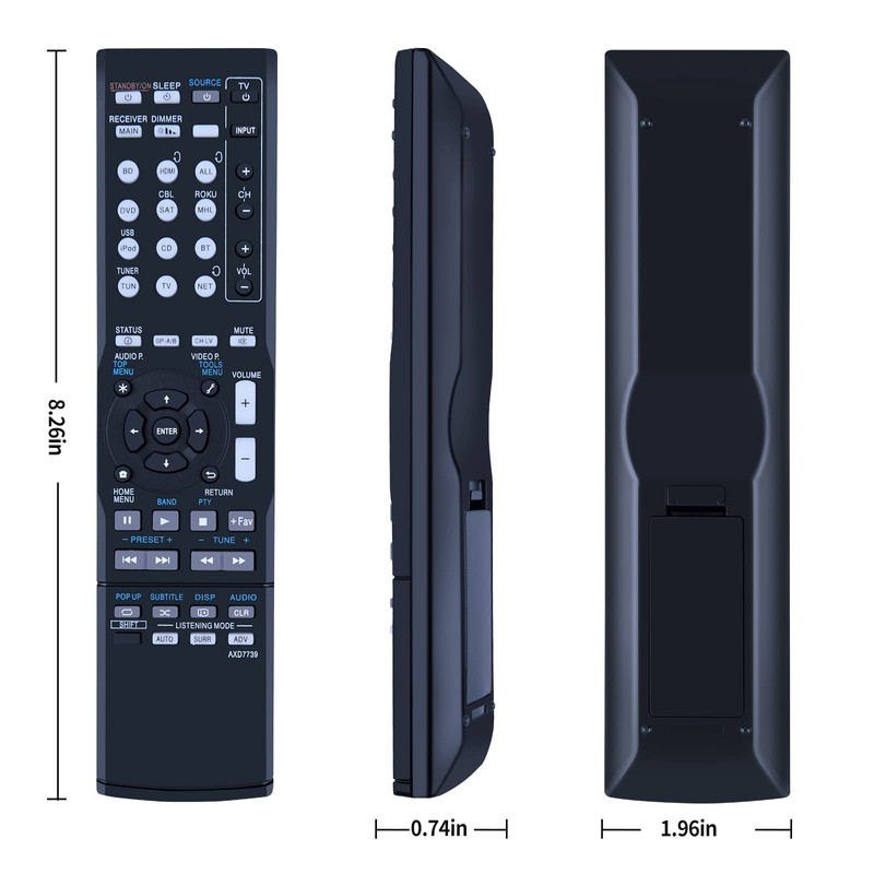 ZWP Replacement Voice Remote Control Compatible for Onn TV FHD