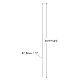 sourcing map 30Pcs Beading Needles Fine Thin Long Straight Sewing Embroidery Threads Stainless Steel 2.6 Inch