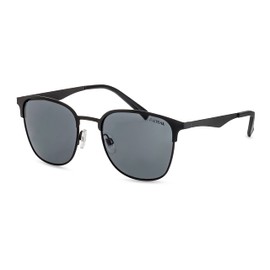 FILTRAL Retro Men's Sunglasses / Metal Sunglasses in Trendy Browline Style, matte black