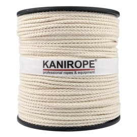 Cotton Rope Cord 4mm 100m Braided Color Natural (Beige)