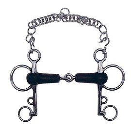 Feeling Unisex's Rubber Jointed Pelham Bit, Multi-Colour, 115 mm