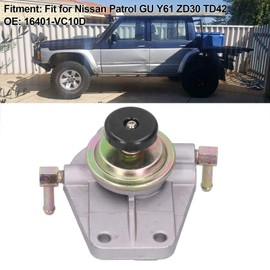 Diesel Filter Primer Pump, Diesel Fuel Filter Primer Pump 16401 - VC10D Replacement for Patrol GU Y61 ZD30 TD42